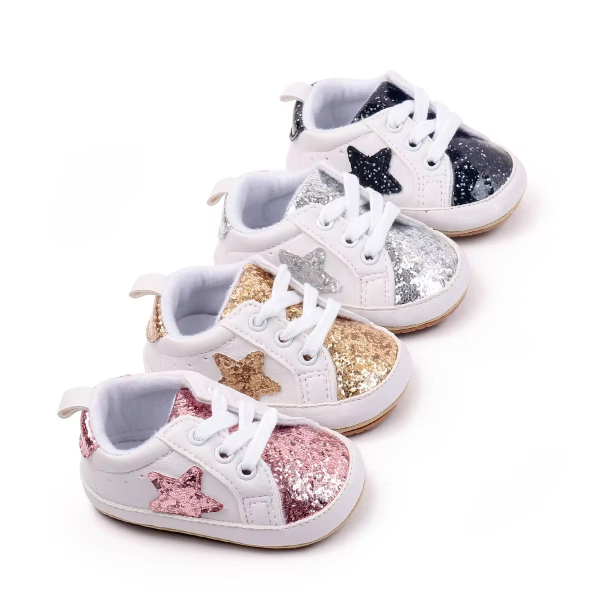 Tenis de bebé con estrellas