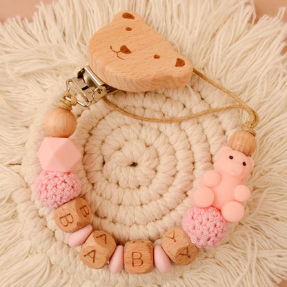 Bear pacifier chain