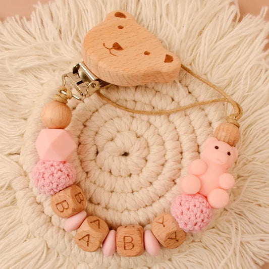 Bear pacifier chain