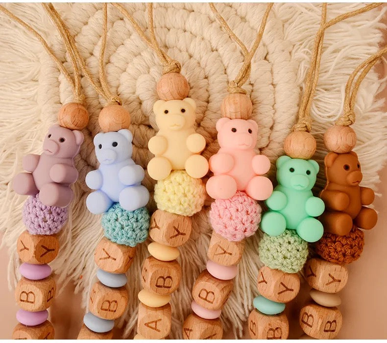 Bear pacifier chain