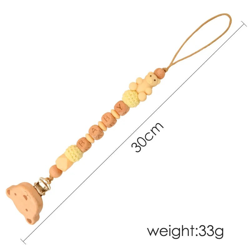 Bear pacifier chain