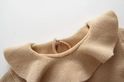 Romper con cuello de volante tejido