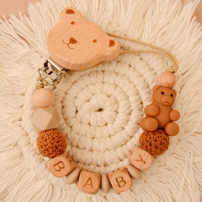 Bear pacifier chain