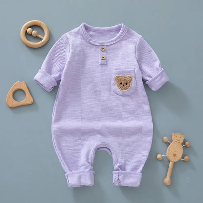 Romper con oso tejido