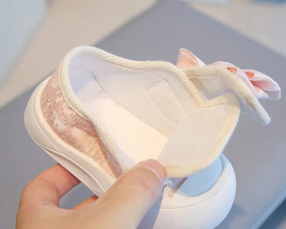 Calzado Velcro Flat Bow