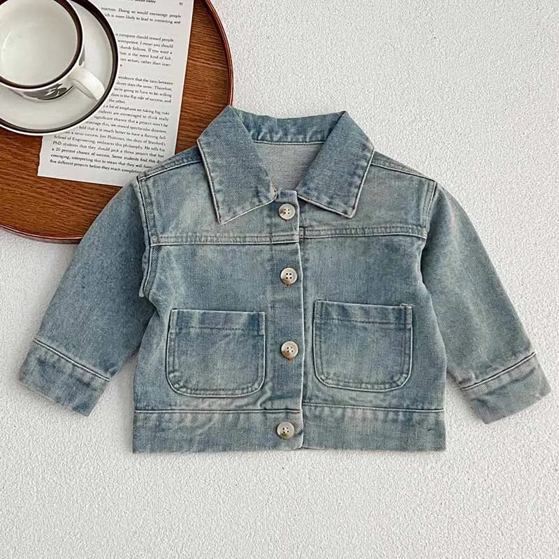 Abrigo mahón azul claro