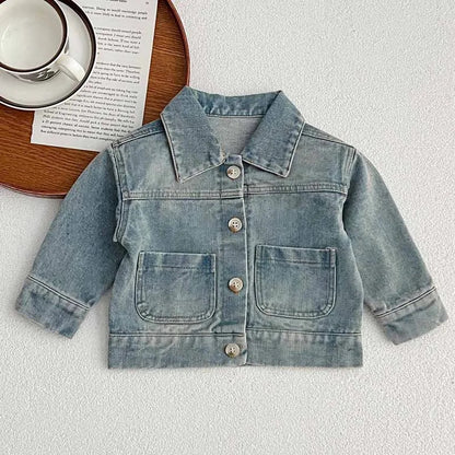 Abrigo mahón azul claro