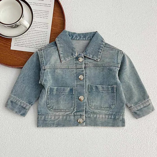 Abrigo mahón azul claro