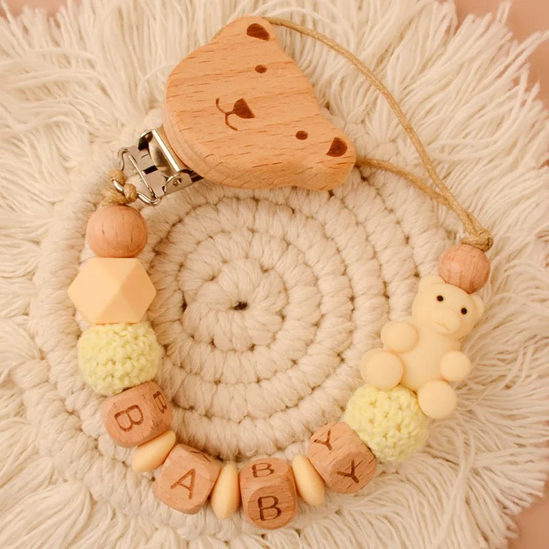 Bear pacifier chain