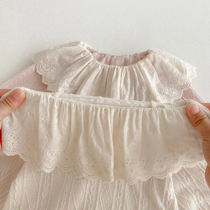 Vestido de con gorro manga larga para niñas