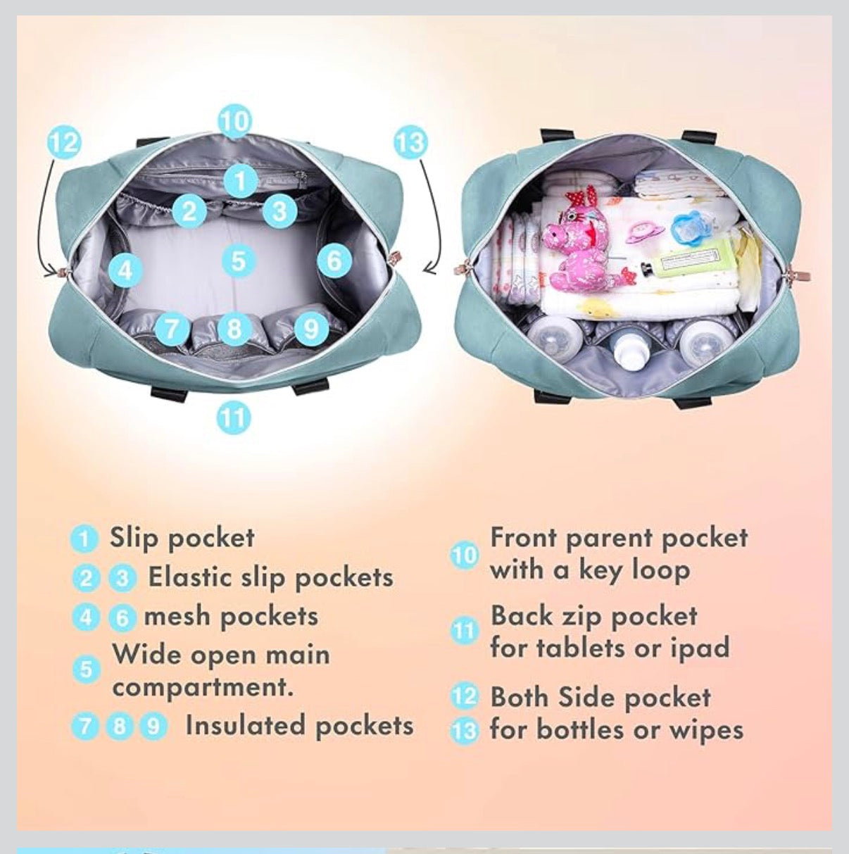 Dikaslon Diaper Bag Tote