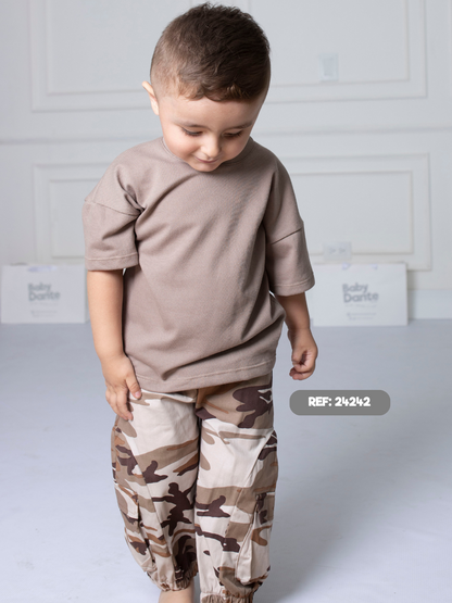 Set Mati Café T-shirt y jogger