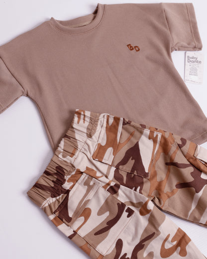 Set Mati Café T-shirt y jogger