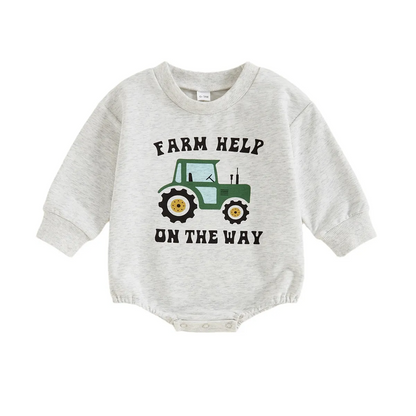 Mono de manga larga con estampado de coche