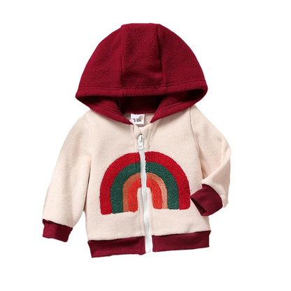 Chaqueta de manga larga con arcoíris