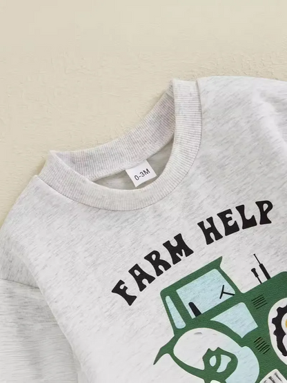 Mono de manga larga con estampado de coche