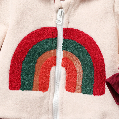 Chaqueta de manga larga con arcoíris