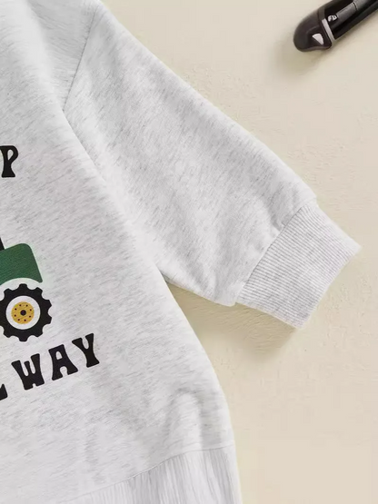 Mono de manga larga con estampado de coche